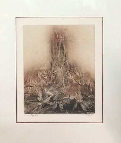 null LE HOELE (20th century)


- Untitled, 1982, mixed media on paper signed and...