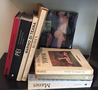 null Lot comprenant 9 ouvrages Beaux-Arts dont Fantin-Latour, Klimt, Bacon, Rodin,...