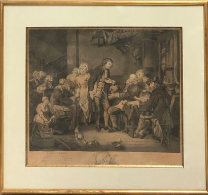 null Lot including :

- After REGNAULT

The Morning and the Evening

Two engravings,...
