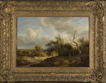 null Early 19th century ENGLISH school

Country landscape

Panel, one board, not...