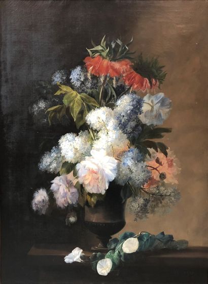 null François Claudius COMPTE-CALIX (1813-1880)

Bunch of flowers

Two oil on canvas...