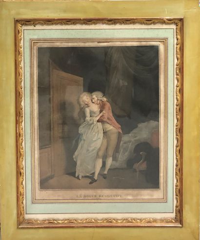  Lot including : 
After Louis Léopold BOILLY by FRESCA 
The sweet resistance 
Engraving...