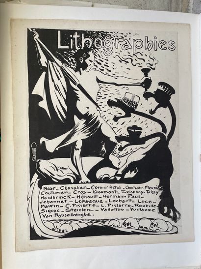 null Lot d'estampes et dessins dont carte de vœux de Giacometti, trois lithographies...