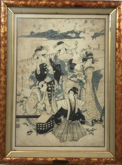 null Four Japanese Prints - Ukiyo-e

TOYO KUNI - UTAMARO - RUNI TERU

Scenes of elegant...
