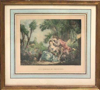  Lot including : 
After Louis Léopold BOILLY by FRESCA 
The sweet resistance 
Engraving...