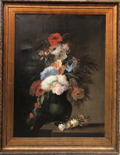 null François Claudius COMPTE-CALIX (1813-1880)

Bunch of flowers

Two oil on canvas...