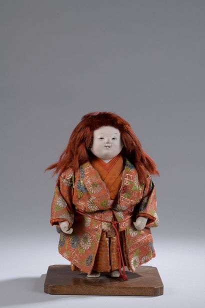 null DOLL made of fabric and wood painted in natural colour representing a woman...