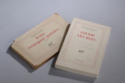 null Raymond Queneau, Courir les rues, ed. Gallimard. First edition of February 1967,...