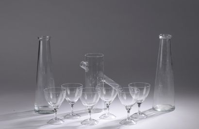 LOT including : 
- DRIADE, suite of six glasses....