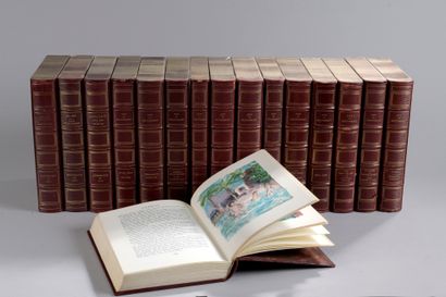 null Guy de Maupassant, Œuvres complètes, seize volumes, In-8, brochés sous emboîtage,...