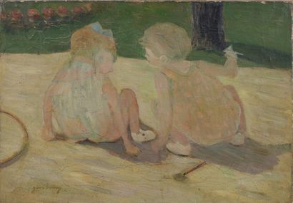 null Serge GAINSBOURG (1928-1991)

Children in the square

Oil on canvas.

Signed...