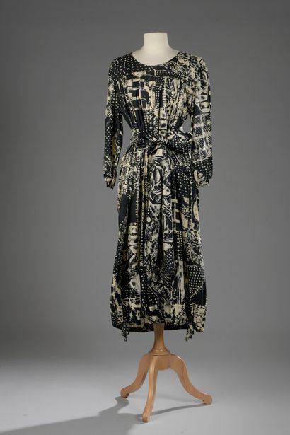 Sonia RYKIEL Paris 
Dress in printed cotton...