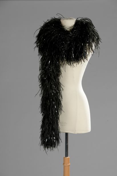 null Ostrich feather stage boa with rhodoid fringes.

L. 200 cm