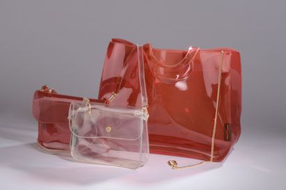 null Sonia RYKIEL

TWO HANDBAGS AND A CABAS in plastic, two orange and one white...