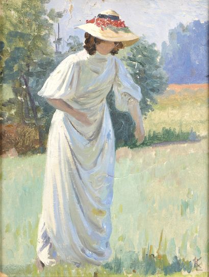 null Leopold Franz KOWALSKI (1856-1931)

Elegant Woman with Straw Hat

Oil on cardboard....