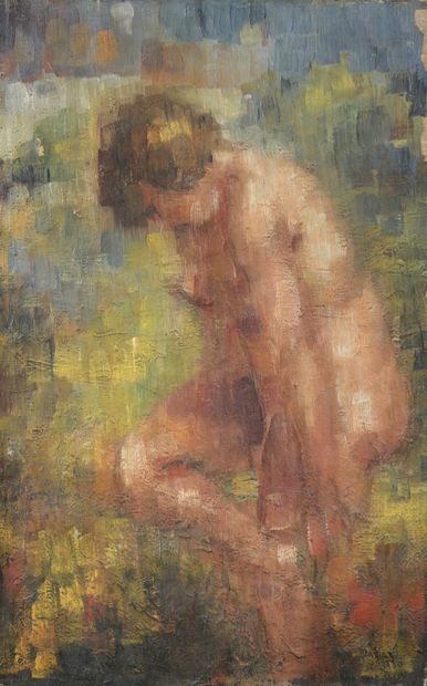 null Attributed to Vjekoslav PARAC (1904-1986)

Nude, 1930

Oil on canvas. 

Signed...