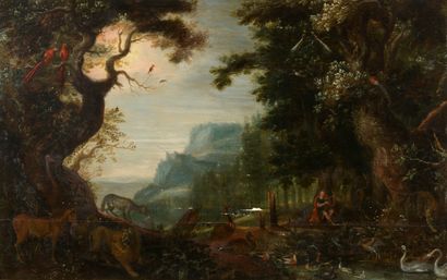 null Attributed to Jacob BOUTTATS (1660-1718)

Orpheus charming the animals

Oak...