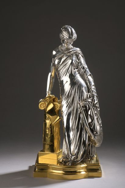 null After Jean-Jacques dit James PRADIER (1790-1852)

Standing Sapho

Bronze with...
