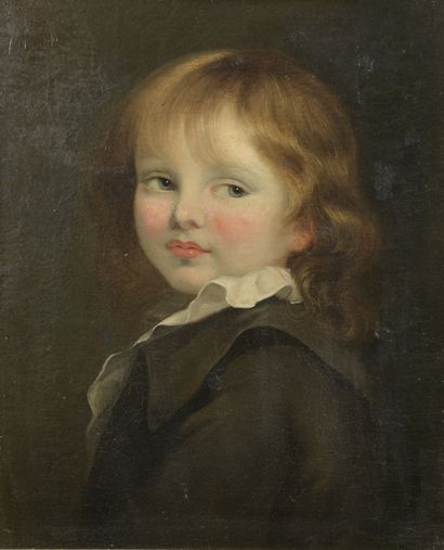 null École FRANCAISE du début du XIXe siècle, suiveur de Jean-Baptiste GREUZE

Portrait...