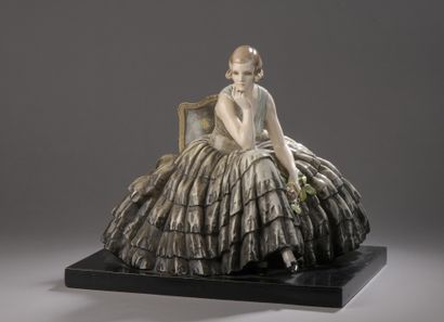 null Guido CACCIAPUOTI (1892 - 1953)

Femme assise et pensive au bouquet de fleurs

Céramique...