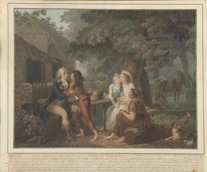null Charles- Melchior DESCOURTIS (1753 - 1820)

Paul and Virginia. 

Suite of six...