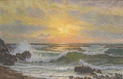 null Wartan MAHOKIAN (1869-1937)

Coucher de soleil sur la mer

Huile sur toile.

Signée...
