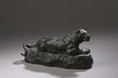 null Antoine Louis BARYE (1796-1875)

Panther of Tunis n°1

Bronze with brown patina,...