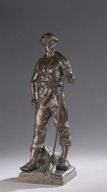 null Émile Louis PICAULT (1833-1915)

Labor

Bronze proof with brown patina, signed.

H....
