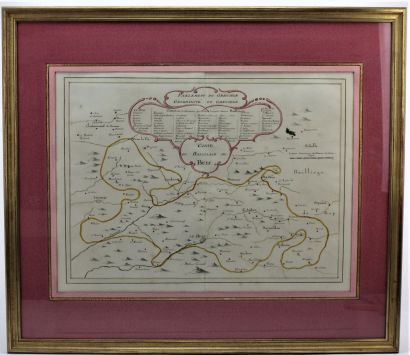 null [DAUPHINE] SET OF SIX MANUSCRIPT MAPS of Dauphiné. 1/ - Map of the baillage...