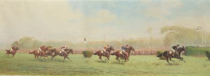 null Eugène PÉCHAUBES (1890-1967)

Grand steeple chase for 4-year-olds, won by Quitus,...