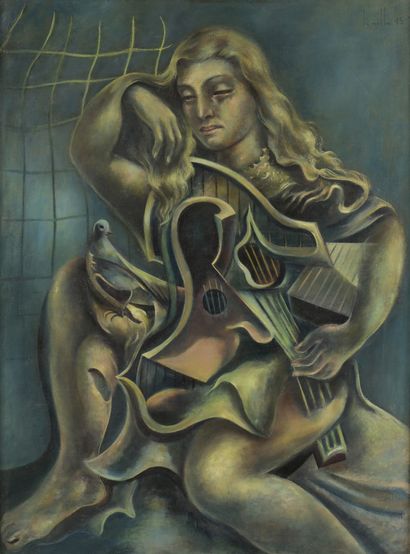 null Antoni GARCIA LAMOLLA (1910-1981)

La musique, 1945

Huile sur toile.

Signée...