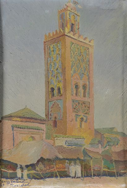 null Henry VALENSI (1883-1960)

The Minaret of the Koutoubia from the Jemaa-el-Fna...