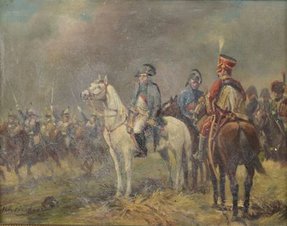 null Hugo DE FICHTNER (1872-1944)

Napoleon on horseback

Oil on panel. 

Signed...