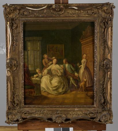 null École FRANCAISE vers 1800, suiveur de Pietro LONGHI

La toilette de la jeune...