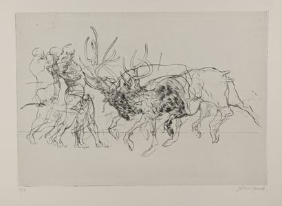 null Claude WEISBUCH (1927-2014)

The hunt at the hounds. 

Set of thirteen etchings,...