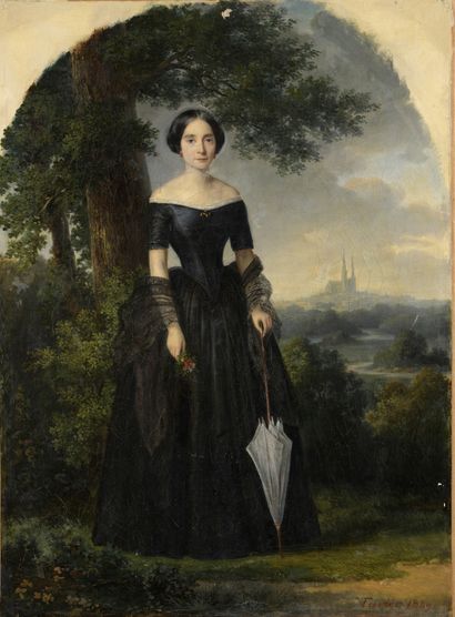null Victor FAVIER (1824-?)

Portrait of Marie Amarante Guibée, Wife Despagne, in...