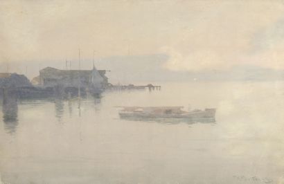 null Nikolay Vasilyevich DOSEKIN (1863-1935)

Boats at dusk

Watercolor signed lower...
