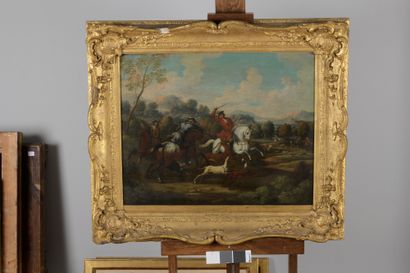 null 18th century HOLLAND school, follower of Jan WYCK

Hunting scene

Canvas.

48...