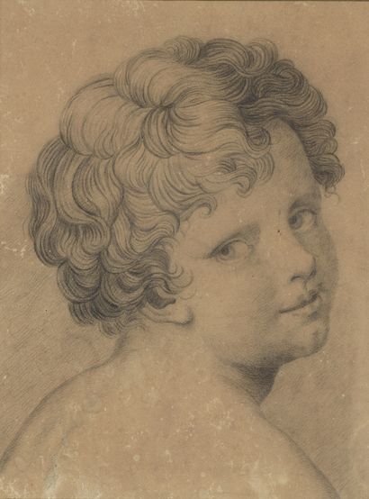 null French school of the XIXth century

Portrait of a young boy

Black pencil

32...