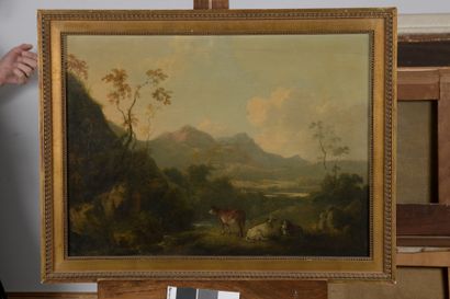 null 19th century FRENCH school, follower of LOUTHERBOURG

Pastoral scene

Panel.

44...