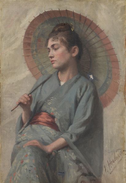 Emma HERLAND (1856-1947)

Jeune femme au...