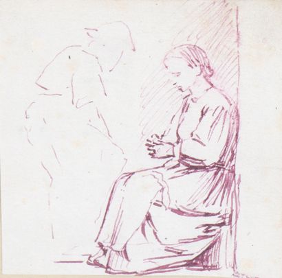 null Ecole FRANCAISE vers 1840

Portrait de femme

Pierre noire

8,5 x 5,7 cm



Ecole...