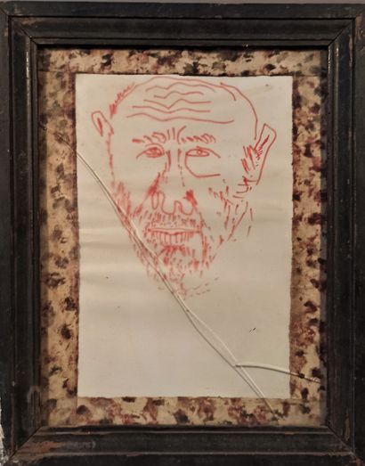 null Robert MÜLLER (1920-2003)

Two portraits of a man

Red felt pen on paper. 

Monogrammed...