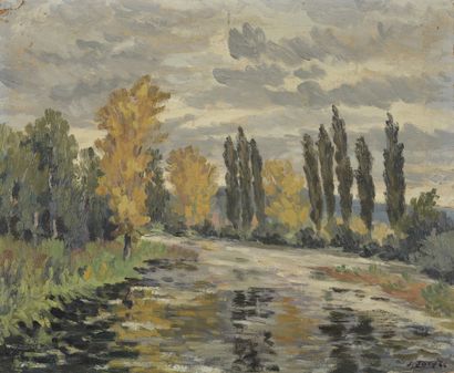 null Jean JOLY (1900-1952)

Set of six oils on panel representing landscapes.

Signed...