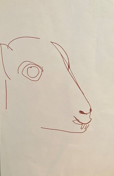 null Robert MÜLLER (1920-2003)

Set of 8 drawings representing studies of sheep heads.

Felt...