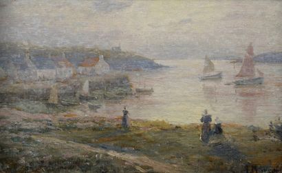 null Jacques MARCELIN (XIX-XX)

The return of the fishing boats at sunset - Breton...