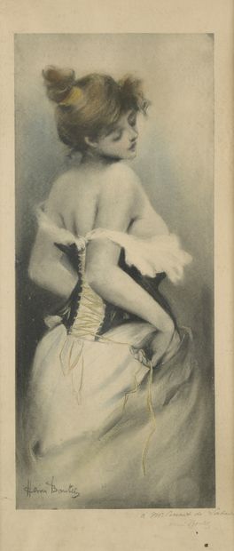null Henri BOUTET (1851-1919)

Ensemble de deux gravures représentant une jeune femme....