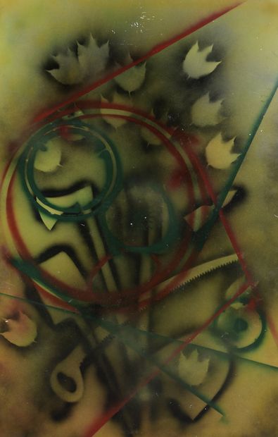  Jean-Paul ALEXANDRE (20th century) 
Untitled 
Set of 12 aerosol compositions on...