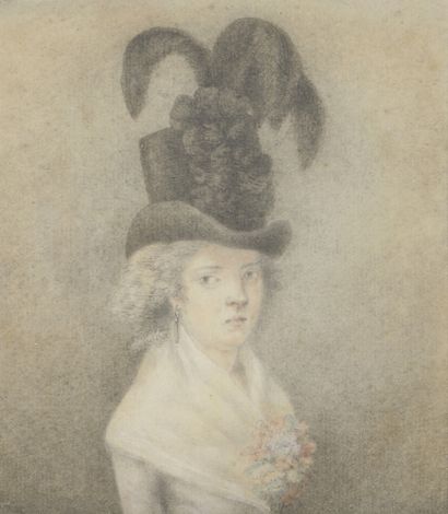 null Follower of Louis-Léopold BOILLY

Portrait of a woman wearing a top hat decorated...