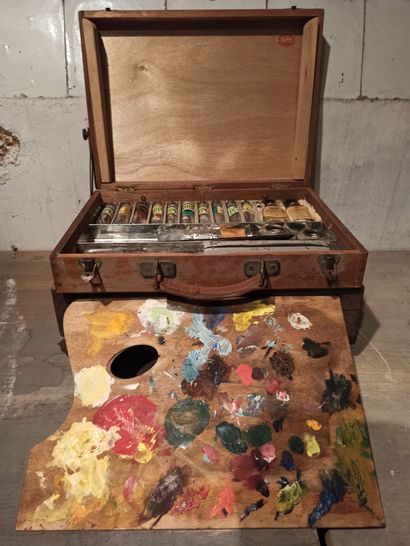 null Lot of two painting boxes that belonged to Robert Muller